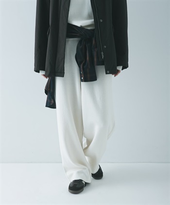 棉質喀什米爾寬鬆針織長褲