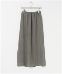 銅氨纖維碎褶直筒裙(灰色-36-GRAY)