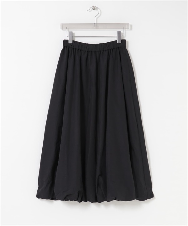 氣球剪裁碎褶裙(黑色-36-BLACK)