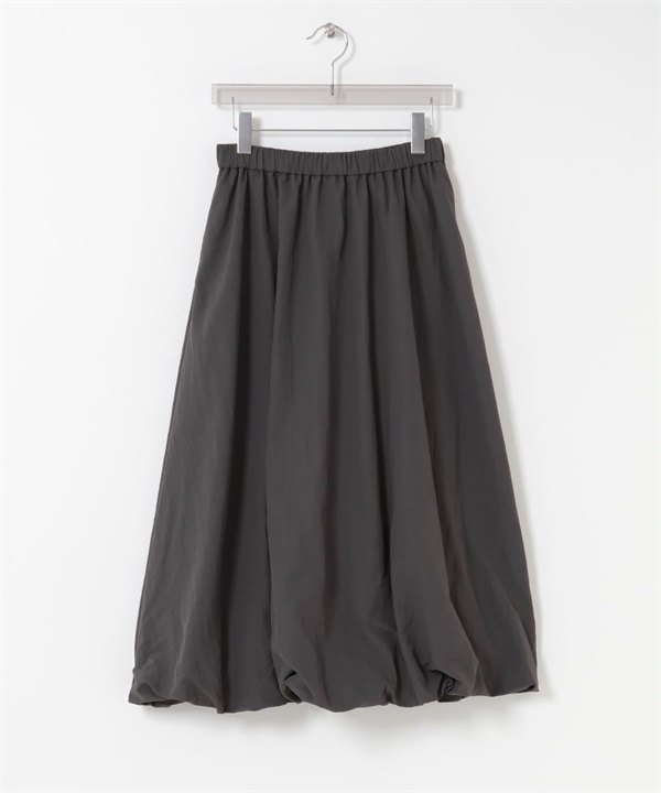 氣球剪裁碎褶裙(炭灰色-36-CHARCOAL GRAY)