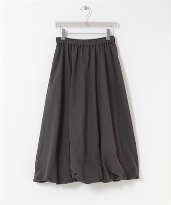 氣球剪裁碎褶裙(炭灰色-38-CHARCOAL GRAY)