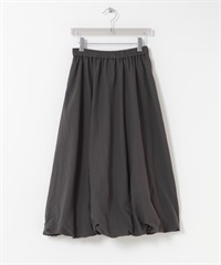 氣球剪裁碎褶裙(炭灰色-36-CHARCOAL GRAY)