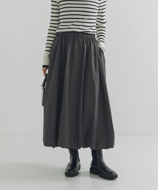 氣球剪裁碎褶裙