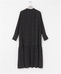 碎褶蛋糕洋裝(黑色-Free-BLACK)