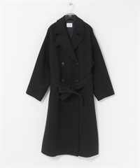 Super140羊毛切斯特大衣(黑色-36-BLACK)