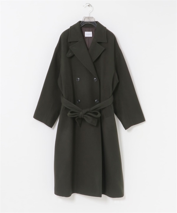 Super140羊毛切斯特大衣(深綠色-36-其他綠色)