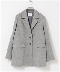 英國羊毛粗花呢西裝外套(淺灰色-36-LIGHT GRAY)