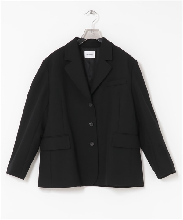 強撚羊毛西裝外套(黑色-36-BLACK)