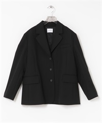 強撚羊毛西裝外套(黑色-36-BLACK)