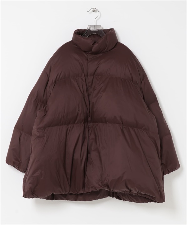 【別注】onit / 蓬鬆羽絨外套(酒紅色-FREE-BORDEAUX)