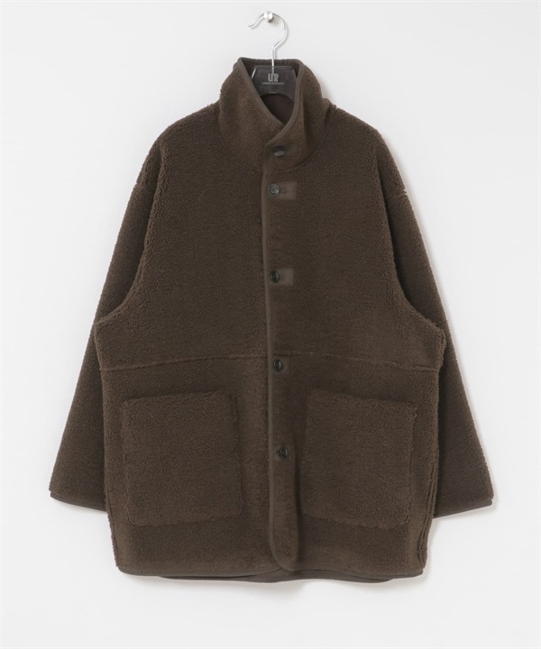 ECOPEL仿羊皮雙面穿大衣(棕色x棕色-FREE-BROWN)