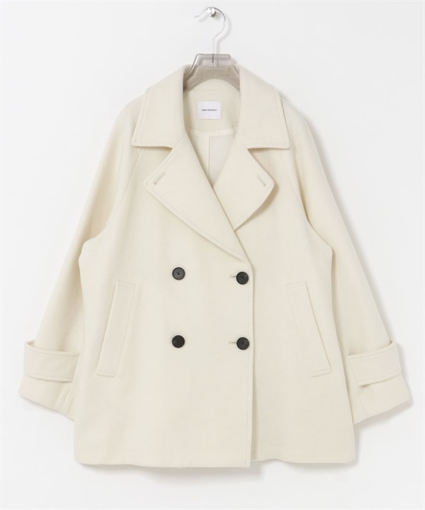 Super100麥爾登海軍大衣(米色-FREE-OFF WHITE)