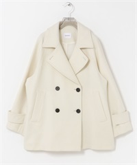 Super100麥爾登海軍大衣(米色-FREE-OFF WHITE)