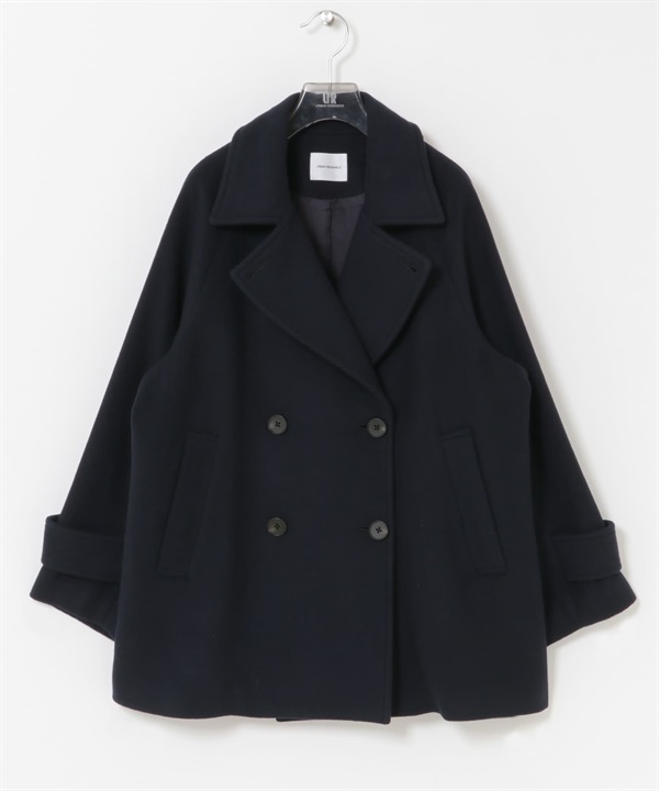 Super100麥爾登海軍大衣(D.藏青色-FREE-NAVY)