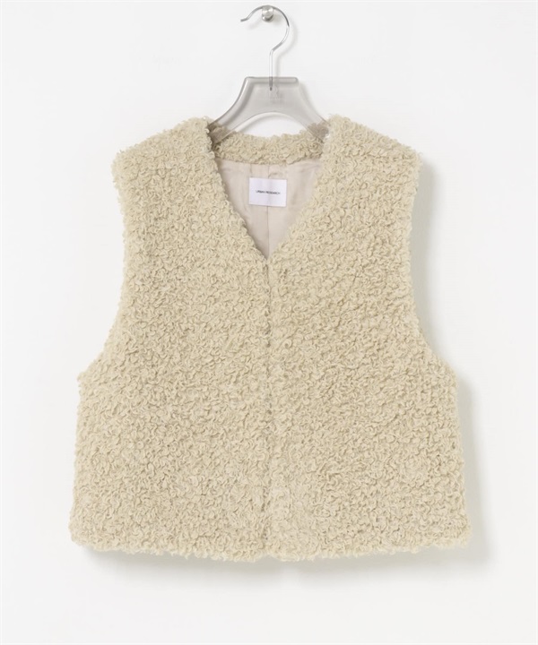 ECOPEL環保皮草背心(象牙白-FREE-IVORY)