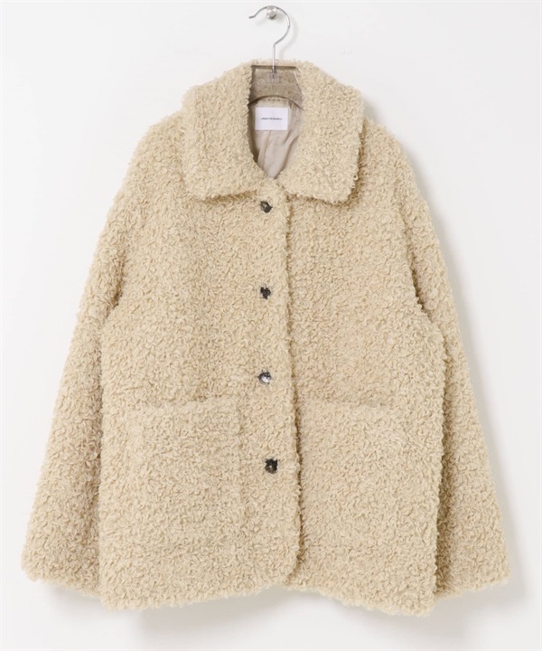 ECOPEL環保皮草大衣(象牙白-FREE-IVORY)