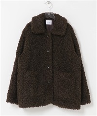 ECOPEL環保皮草大衣(深棕色-FREE-DARK BROWN)