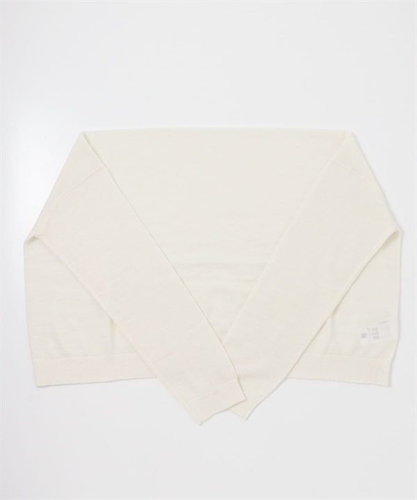 多穿法絨毛披巾(米色-FREE-OFF WHITE)