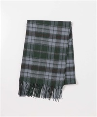 羊毛喀什米爾圍巾(綠色格紋-one-GREEN)