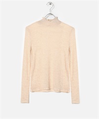 【張甯兒聯名企劃】透膚混色紗高領上衣(膚色-F-BEIGE)