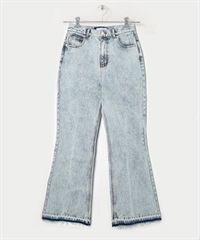 【張甯兒聯名企劃】刷色微喇叭牛仔褲(靛青色-36-BLUE)