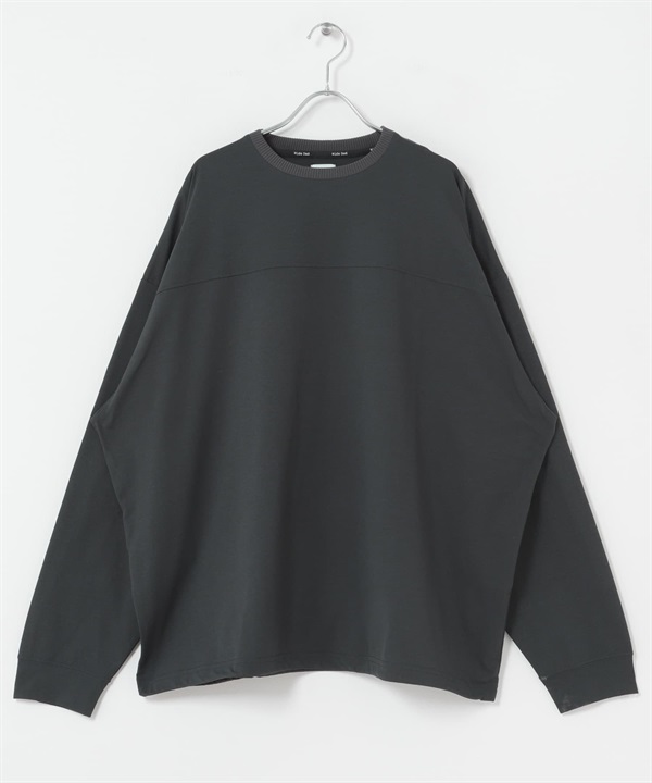 【新色追加】WIDE DAD / BREEZY TECH長袖T恤(炭灰色-1-CHARCOAL GRAY)