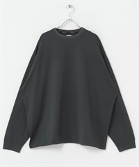 【新色追加】WIDE DAD / BREEZY TECH長袖T恤(炭灰色-1-CHARCOAL GRAY)