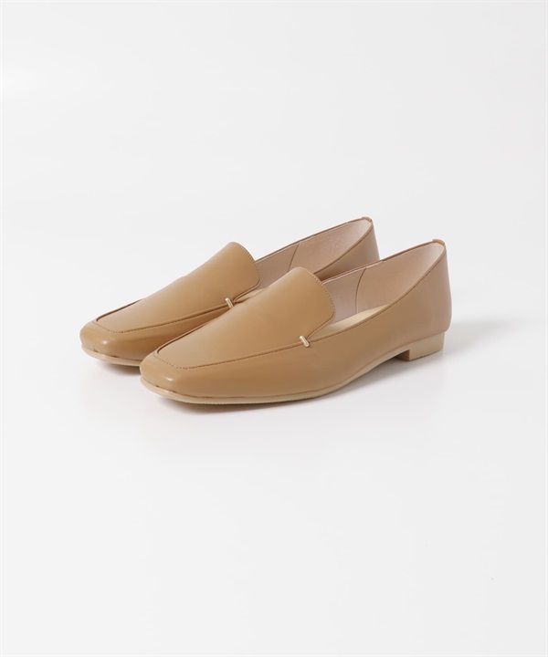 日本製金屬鉚釘方頭樂福鞋(奶茶膚色-36-其他膚色)