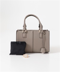 鑰匙圈吊飾方包(附胸針、托特包)(灰膚色-one-其他灰色)