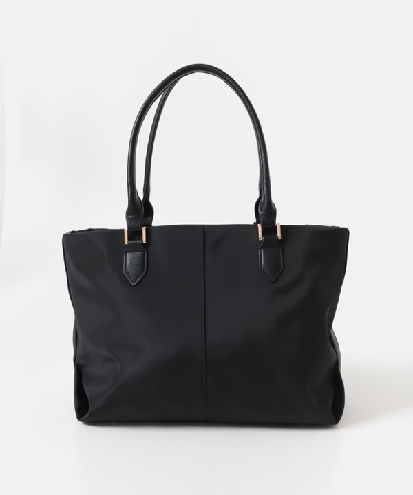 防潑水A4托特包(黑色x黑色-one-BLACK)