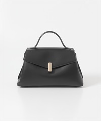 掀蓋設計手提包(黑色-one)