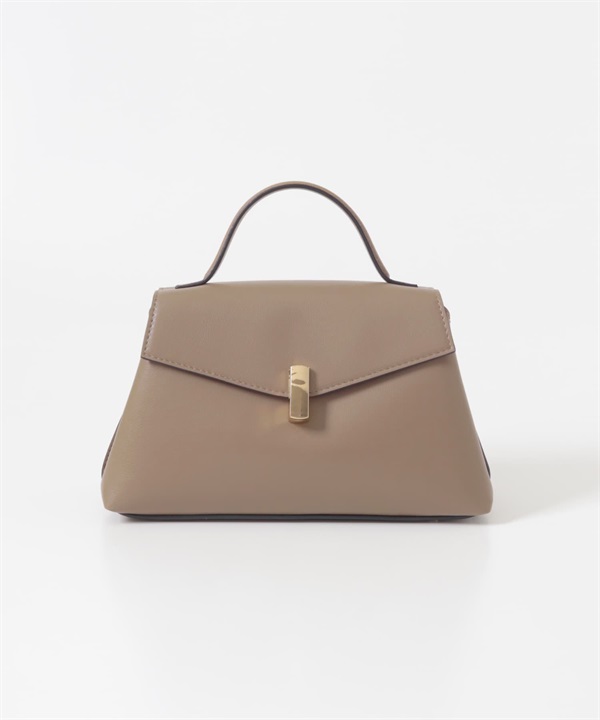 掀蓋設計手提包(摩卡色-one-MOCHA)