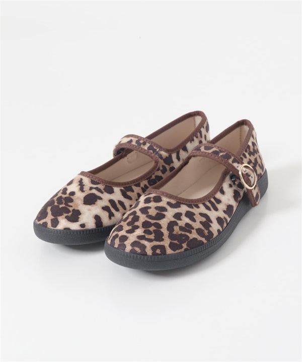 防潑水瑪莉珍鞋(豹紋-37-ANIMAL)