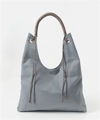 傘繩設計手提包(灰色x褐灰色-one-GRAY)