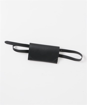 日本製皮革腰包(黑色-one-BLACK)