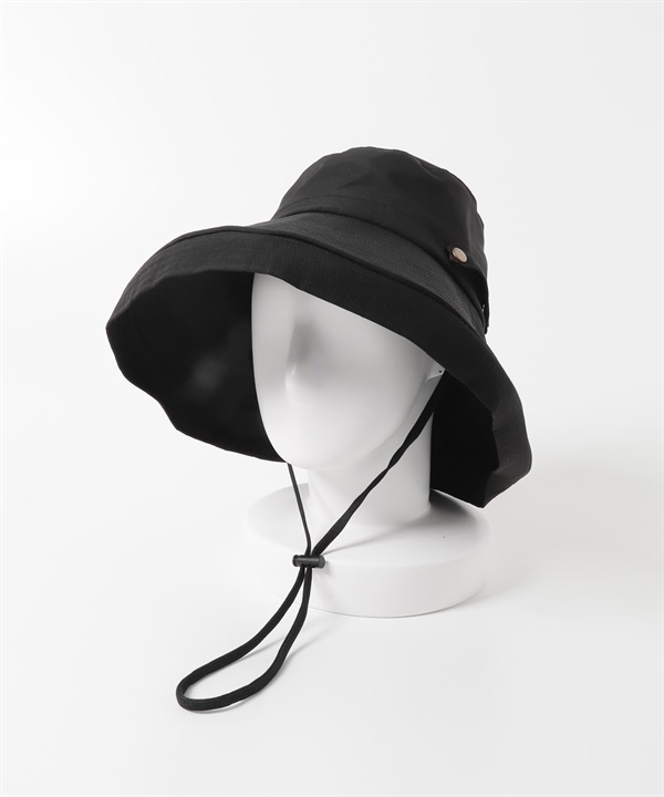 可折疊防潑水遮陽帽(黑色-Free-BLACK)