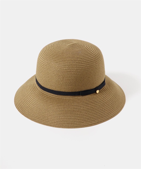 可水洗折疊蝴蝶結寬簷帽(摩卡色-FREE-MOCHA)