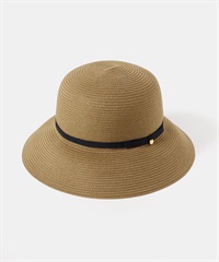 可水洗折疊蝴蝶結寬簷帽(摩卡色-FREE-MOCHA)