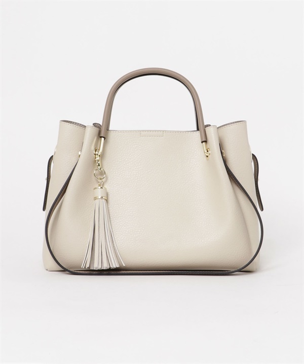 4WAY寬口托特包(亞麻色-one-其他白色)