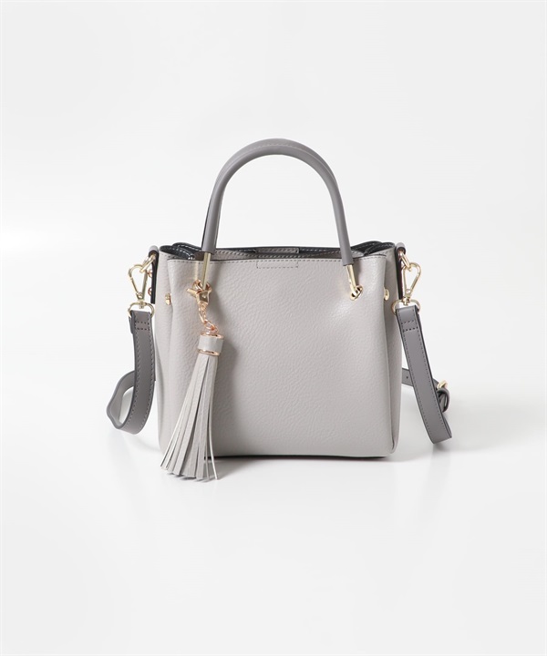 2WAY迷你托特包(灰色-one-GRAY)