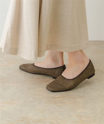 日本製編織方頭鞋