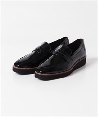 日本製晴雨兩用厚底樂福鞋(黑色-36-BLACK)