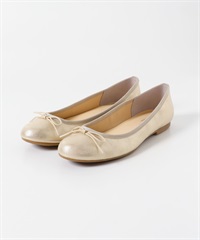 日本製蝴蝶結平底芭蕾舞鞋(金色-36-GOLD)