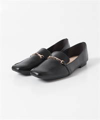 日本製方頭馬銜扣樂福鞋(黑色-36-BLACK)