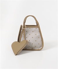 愛心帆布肩背手提包(膚色-one-膚色)