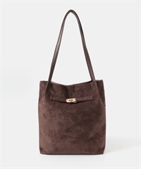 仿麂皮托特包(深棕色-one-DARK BROWN)