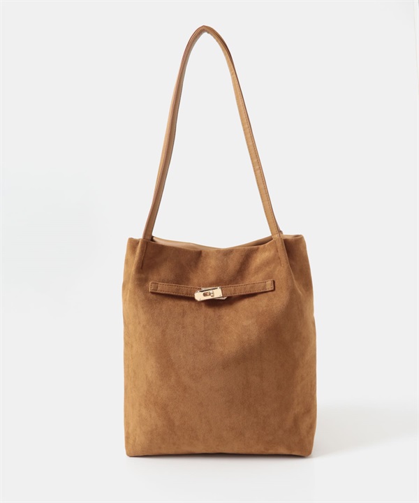 仿麂皮托特包(駝色-one-CAMEL)