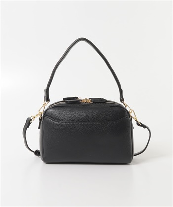 正面口袋設計肩背包(黑色-one-BLACK)