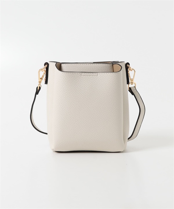 口袋設計長方肩背包(白色-one-WHITE)