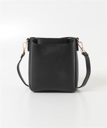 口袋設計長方肩背包(黑色-one-BLACK)